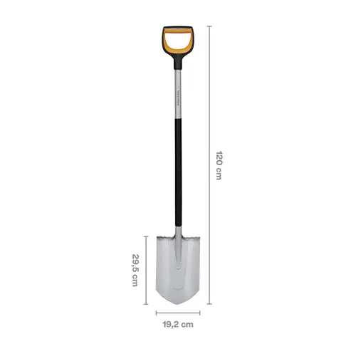 Fiskars 1066729 Spaten Arbeitsbreite 192mm D-Griff Fiskars 1066729 Spaten Arbeitsbreite 192mm D-Griff