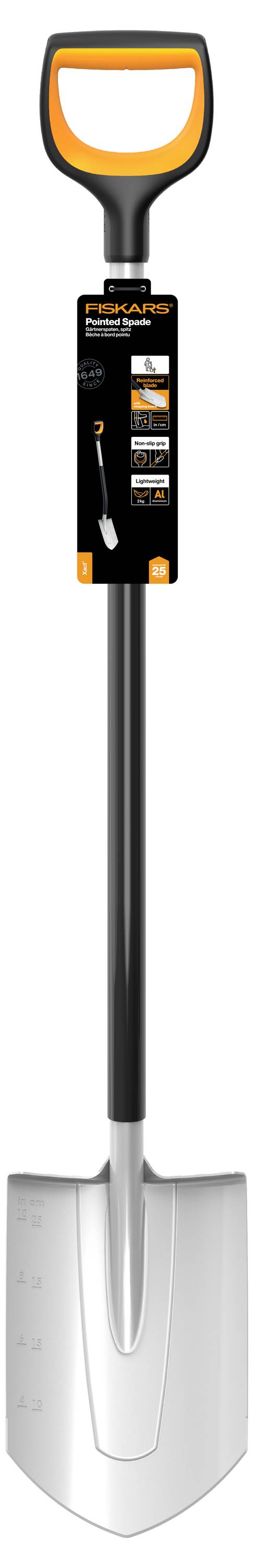 Fiskars 1066729 Spaten Arbeitsbreite 192mm D-Griff