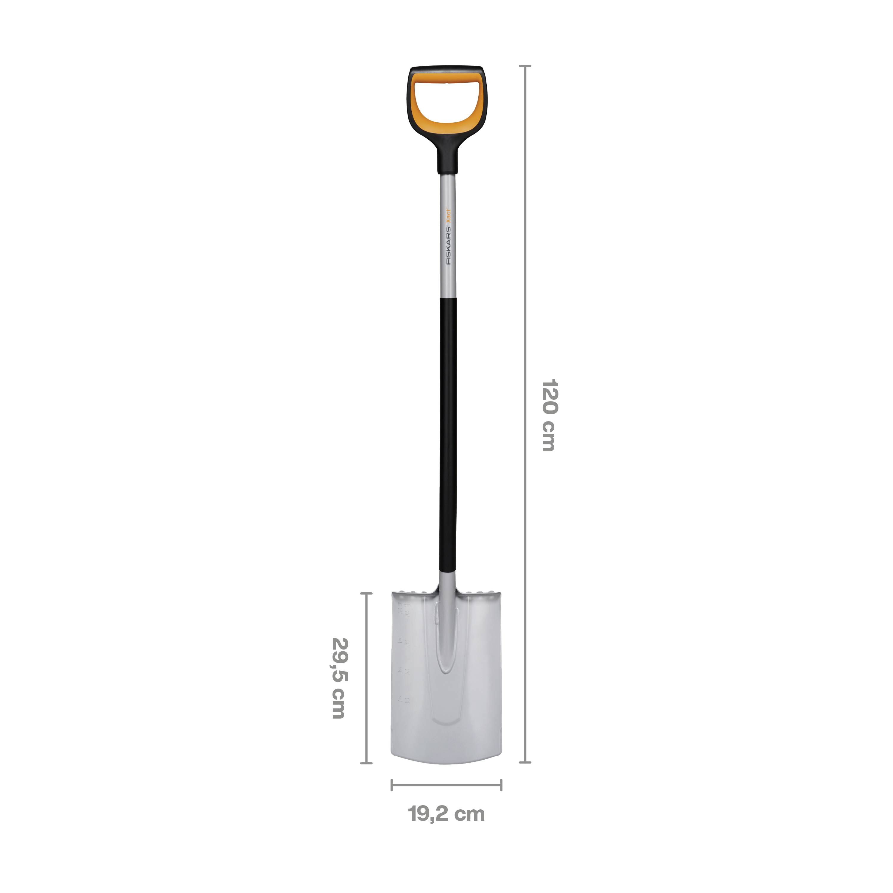 Fiskars 1066730 Spaten Arbeitsbreite 192mm D-Griff