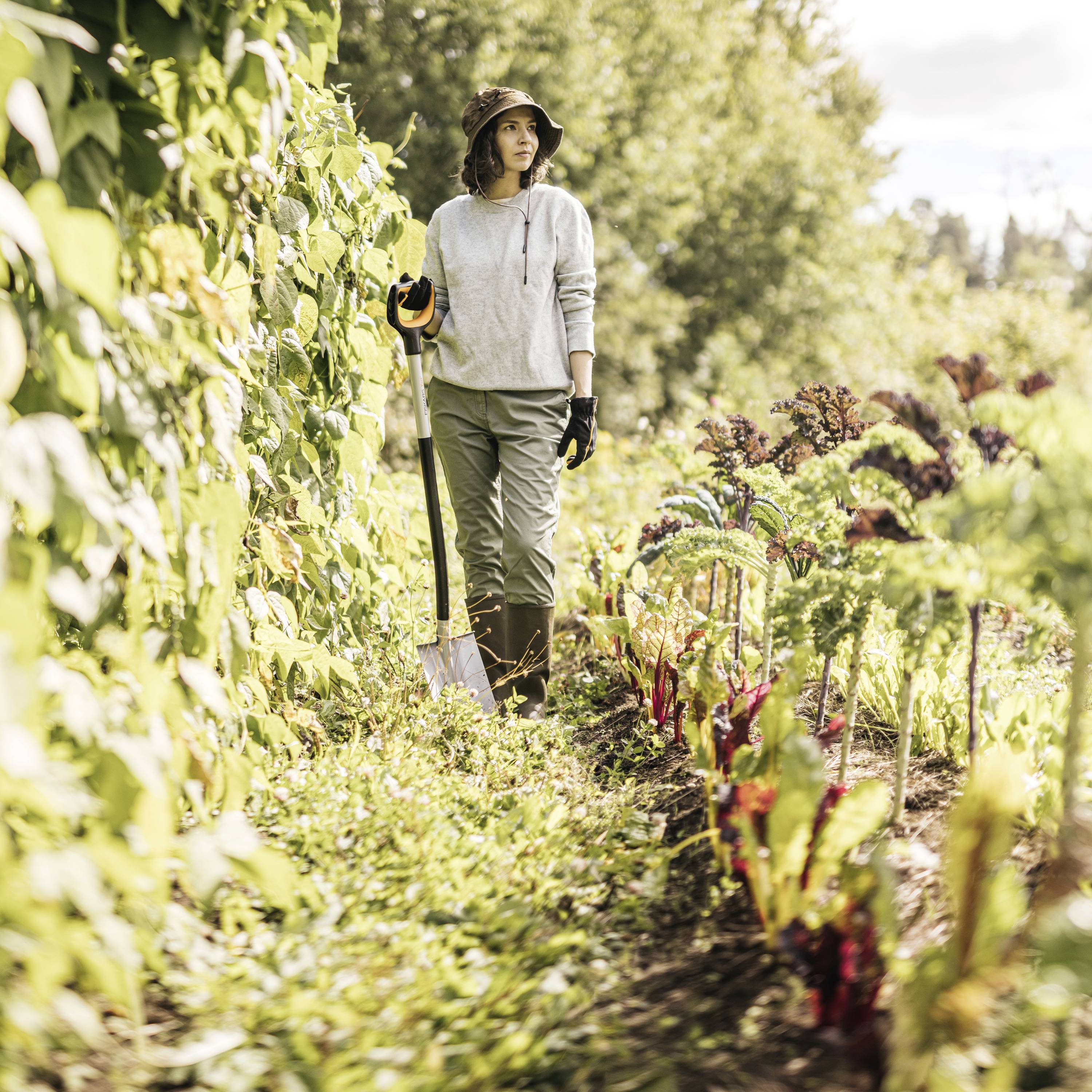 Fiskars 1066730 Spaten Arbeitsbreite 192mm D-Griff