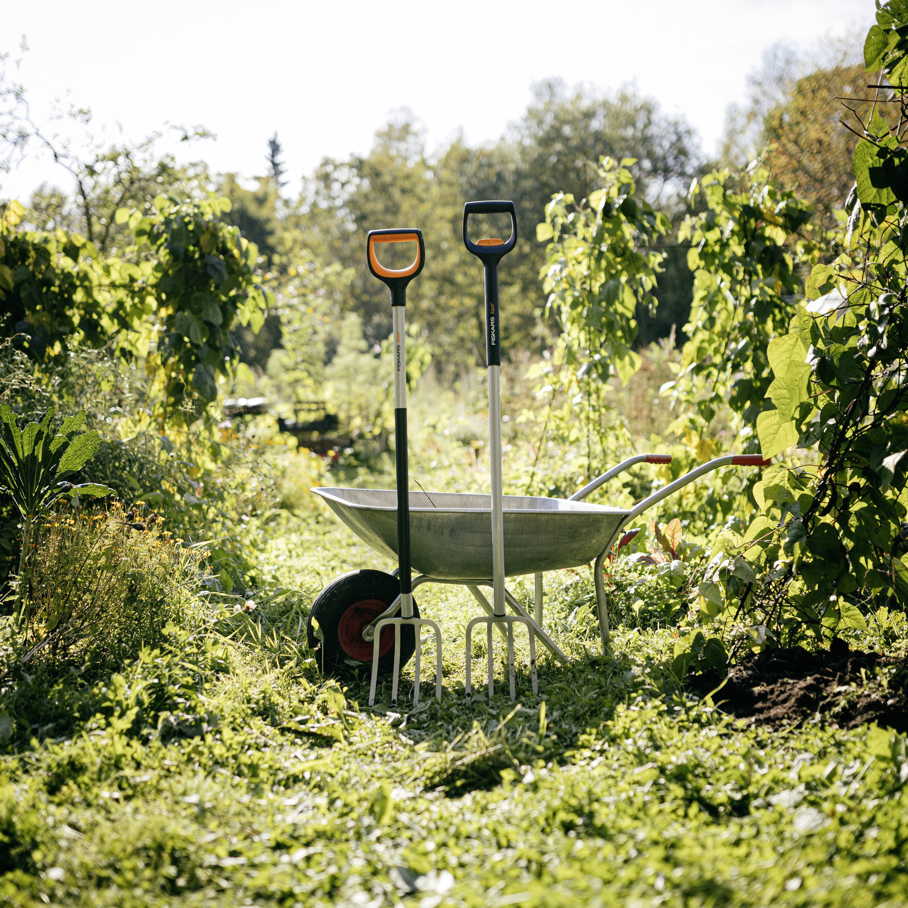 Fiskars 1070716 Spatengabel Arbeitsbreite 185mm D-Griff