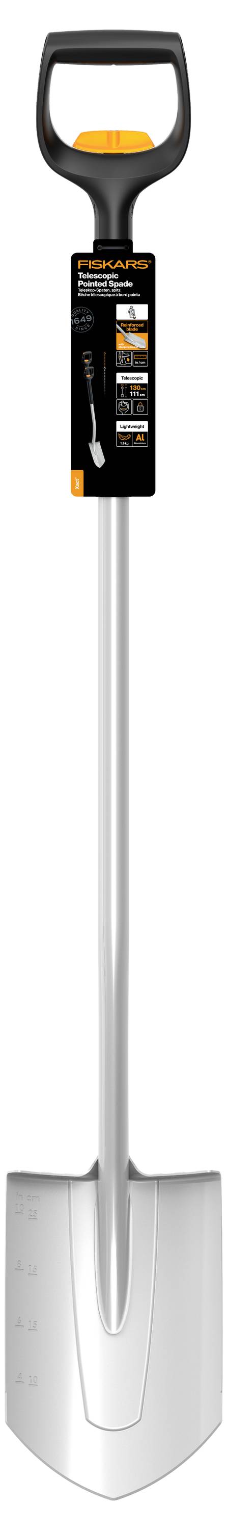 Fiskars 1066732 Spaten Arbeitsbreite 192mm D-Griff