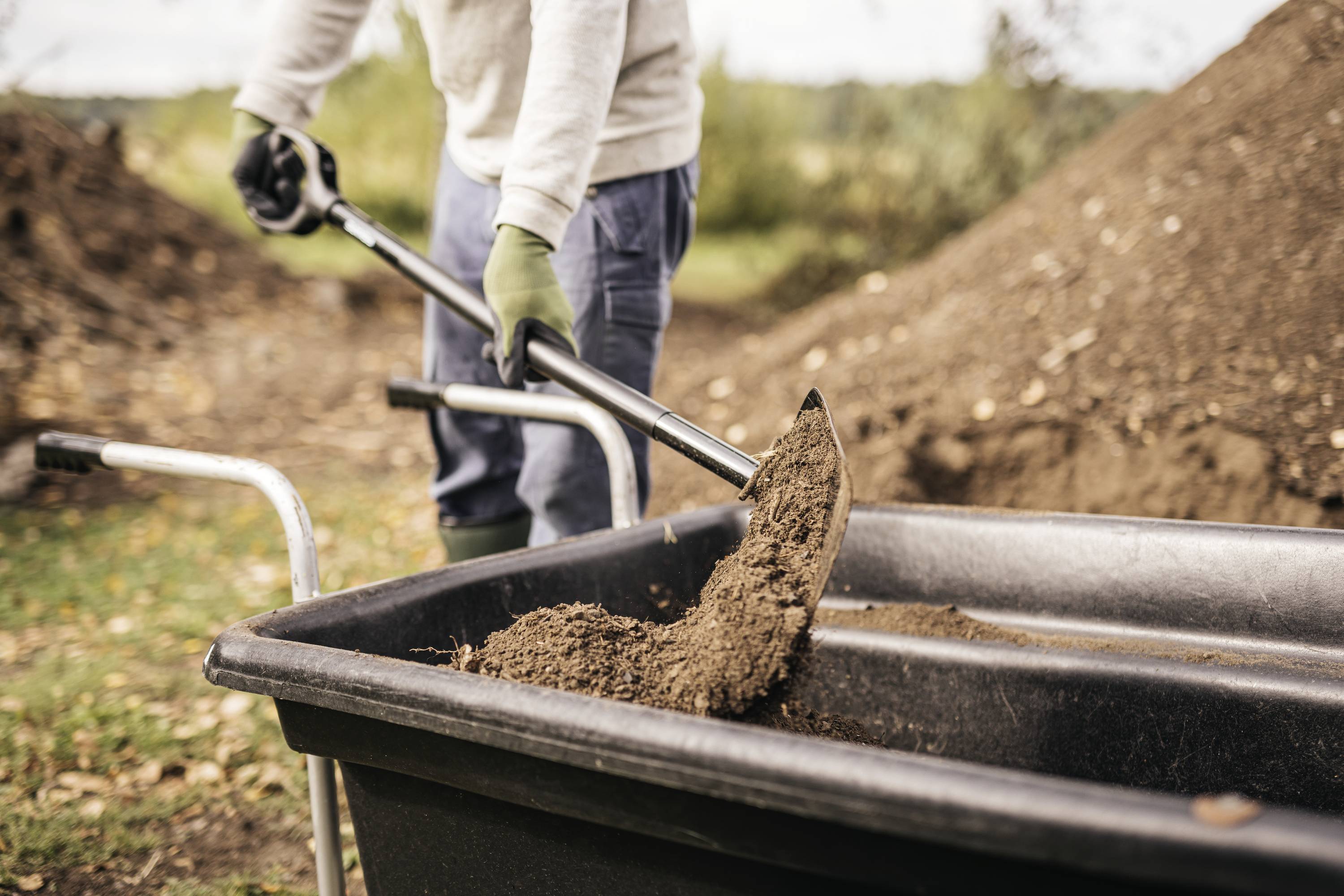 Fiskars 1066711 Schaufel Arbeitsbreite 230mm D-Griff