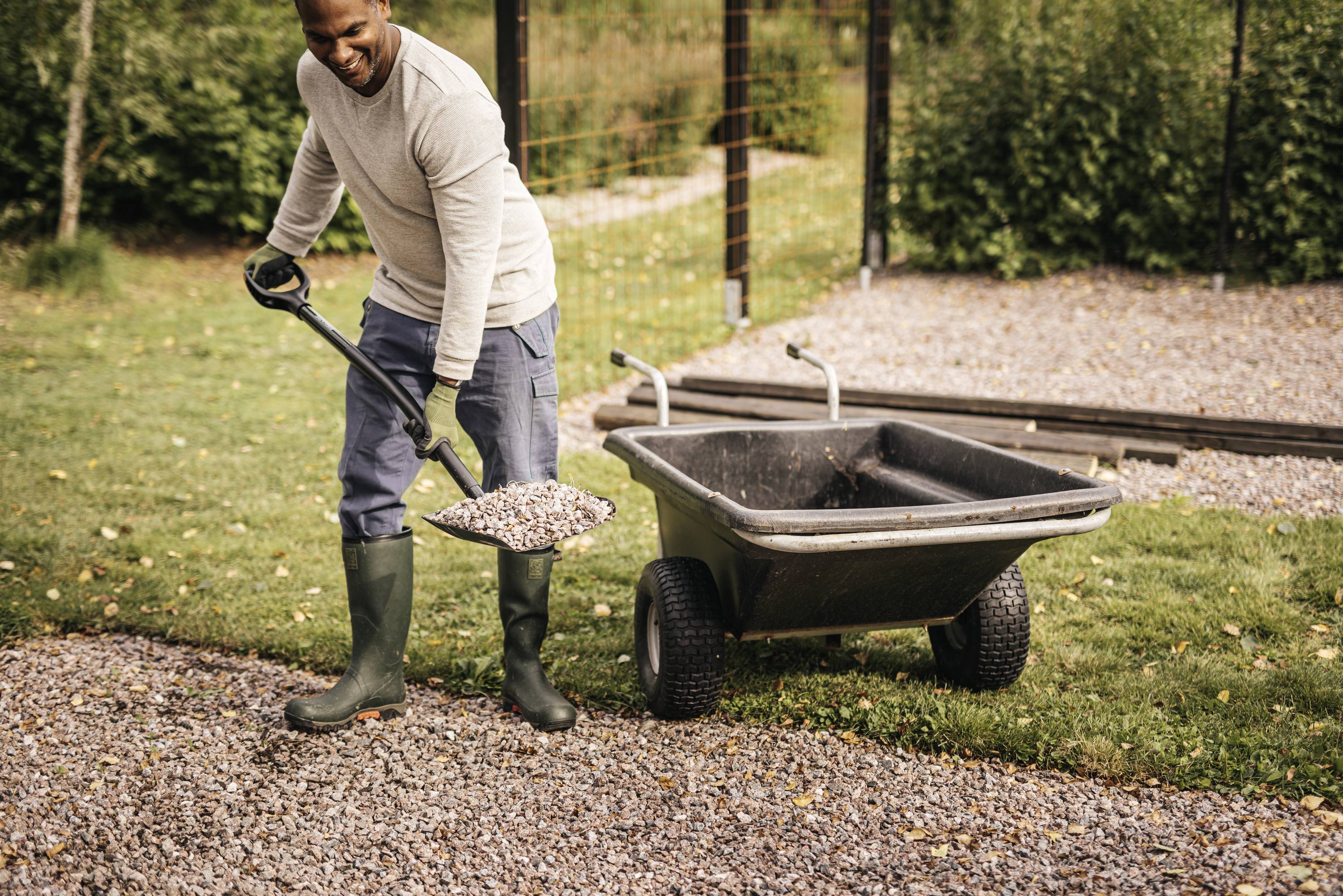 Fiskars 1066713 Schaufel Arbeitsbreite 274mm D-Griff