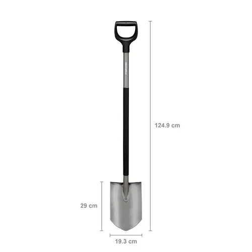 Fiskars 1066708 Spaten Arbeitsbreite 193mm D-Griff Fiskars 1066708 Spaten Arbeitsbreite 193mm D-Griff