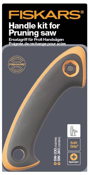 Ersatzgriff für Profi Handsägen von FISKARS, geeignet für Baumschnittsägen. Enthält Soft Grip für besseren Halt, mit Ersatzteil.