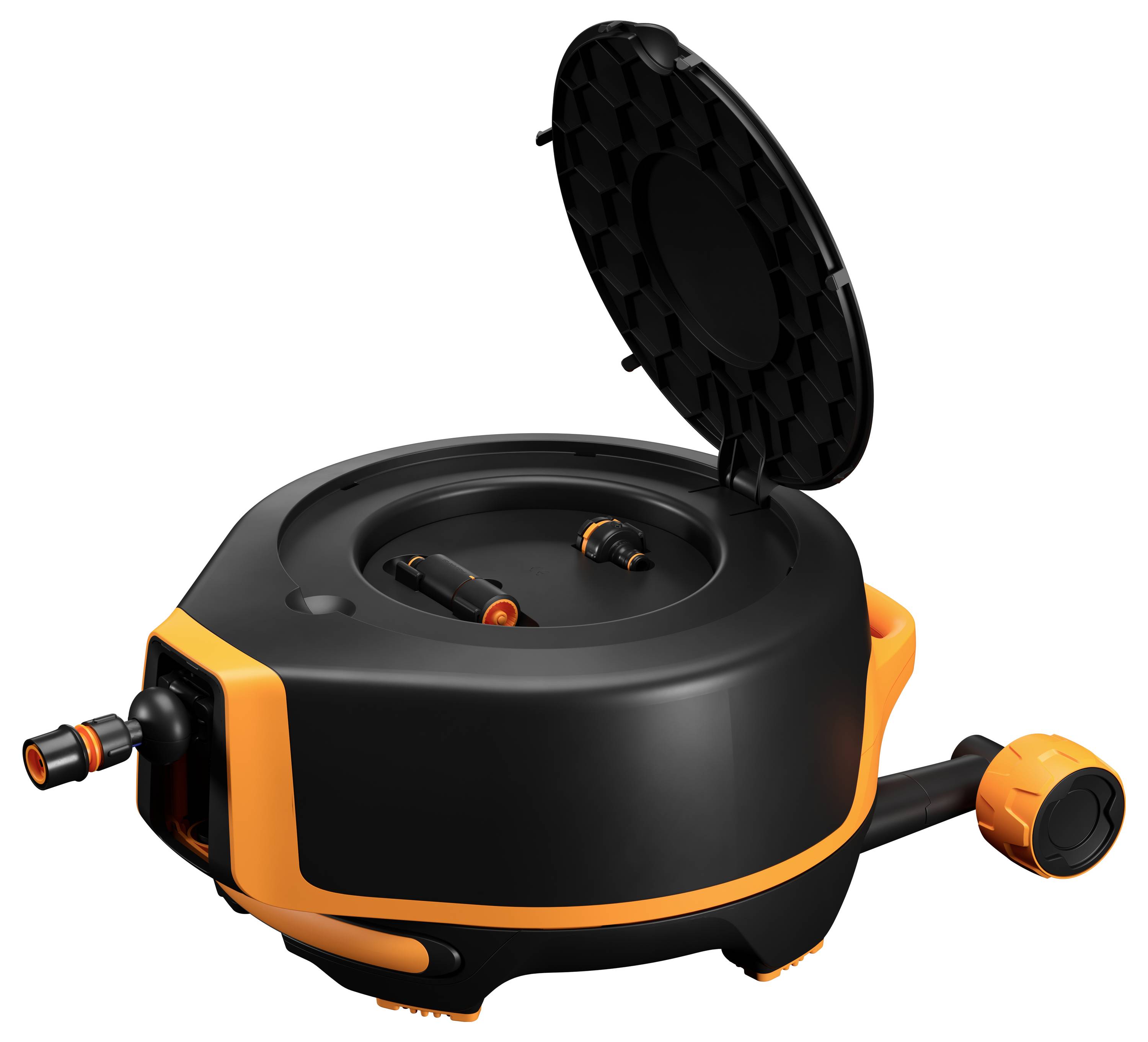 Fiskars 1067548 X-Series™ Waterwheel XL Schlauchwagen 13mm 27m 1/2 Zoll 1 St. Schwarz, Orange