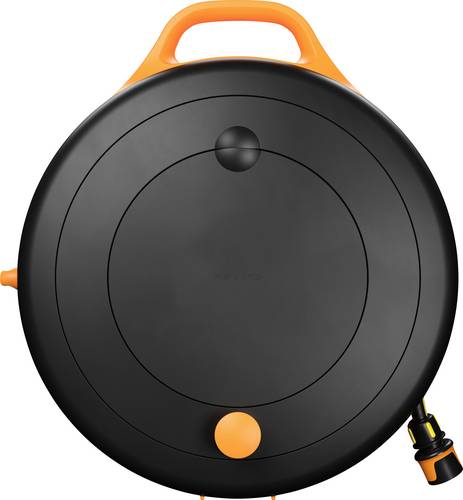 Fiskars 1071660 Comfort Waterwheel Schlauchtrommel 9 mm 15 m 3/8 Zoll 1 St. Schwarz, Orange