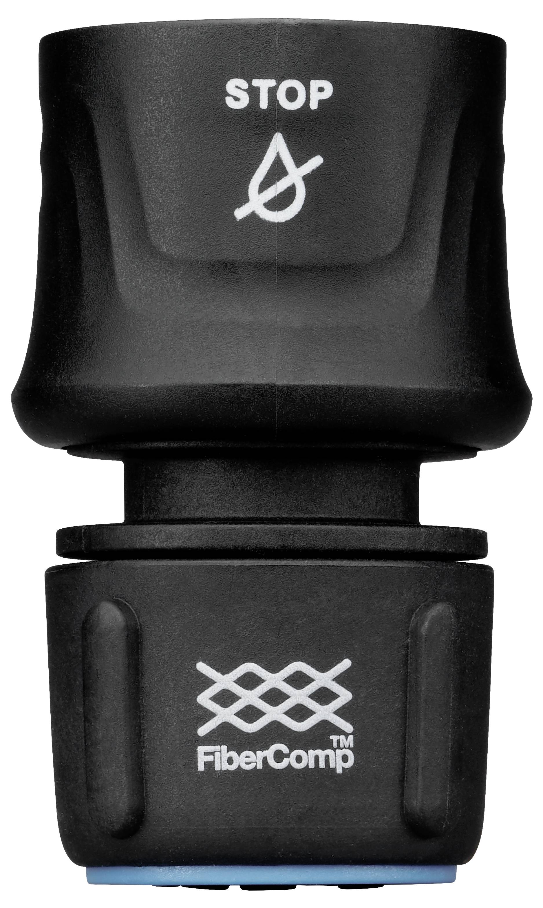 Fiskars 1054789 FiberComp Schlauchanschluss 13 mm (1/2") - 15 mm (5/8") Wasserstop