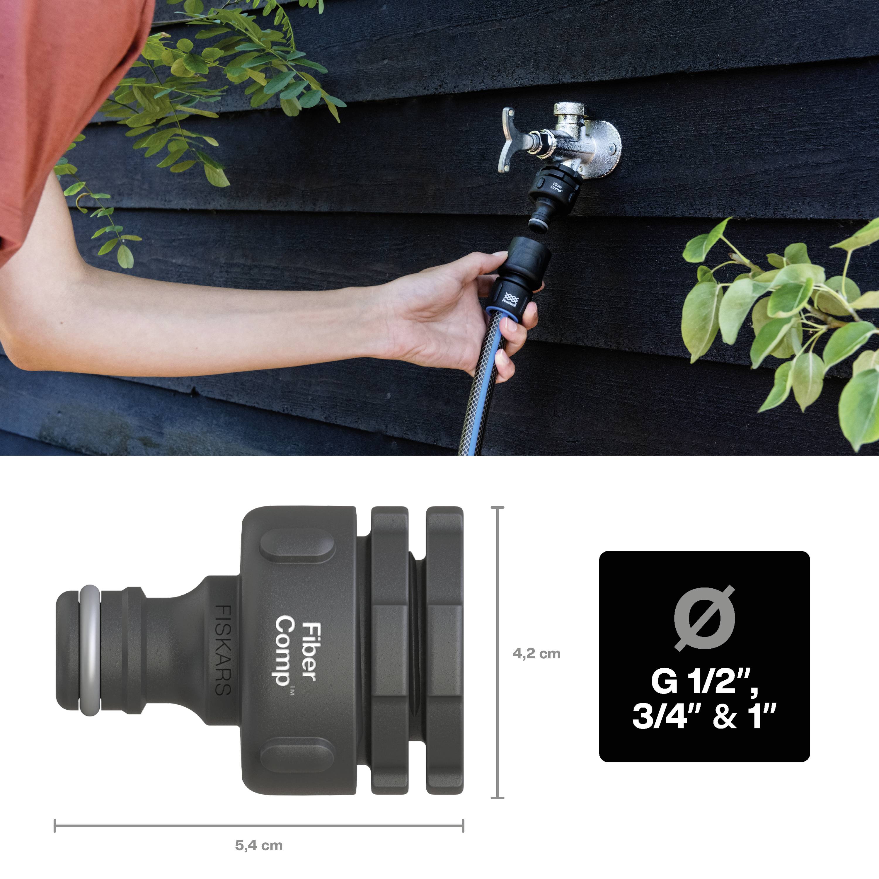 Fiskars 1027056 FiberComp Hahnanschluss