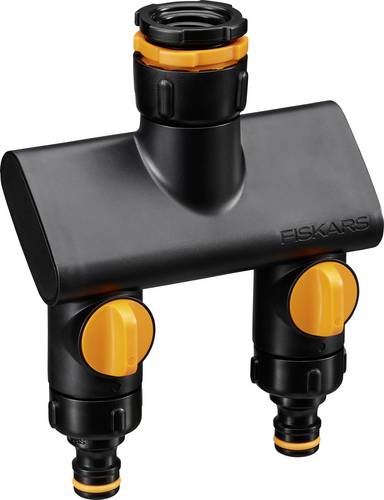 Fiskars 1070577 Comfort 2-way splitter with regulator for hose con...