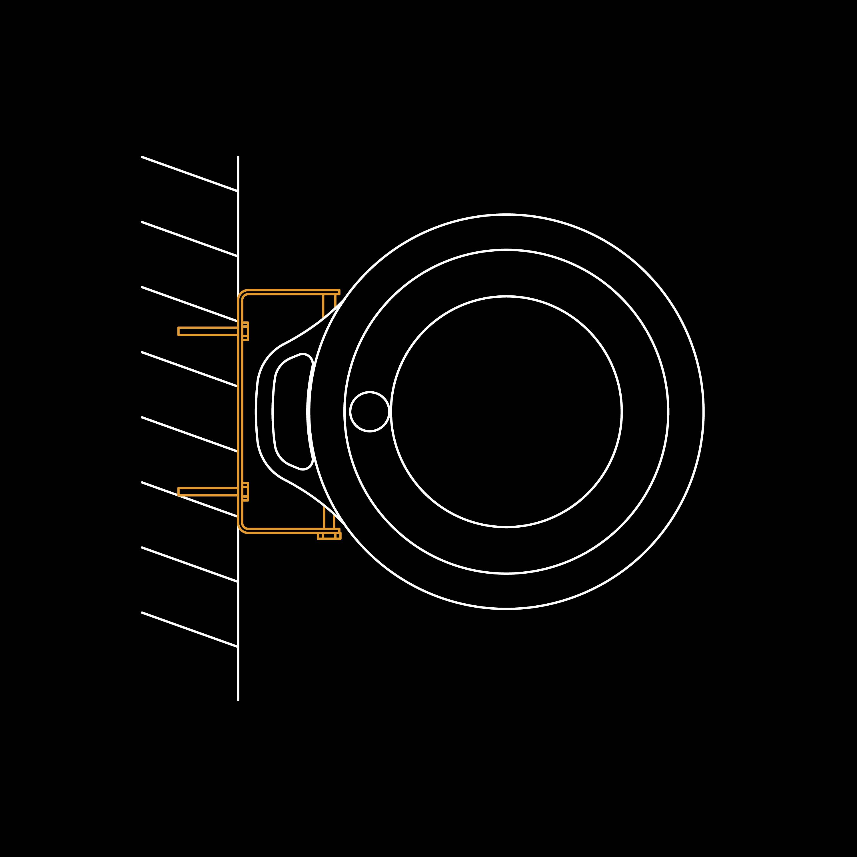Fiskars 1020448 Schlauchtrommel-Wandhalterung 1 St.