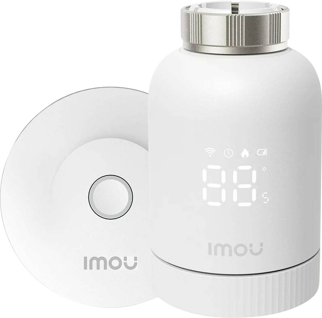 IMOU KIT-TRV1-EU-2 TRV1 Smart Radiator Thermostat Kit Funk-Heizungssteuerung-Set Heizkörperventil Digitales Thermostat 1St.