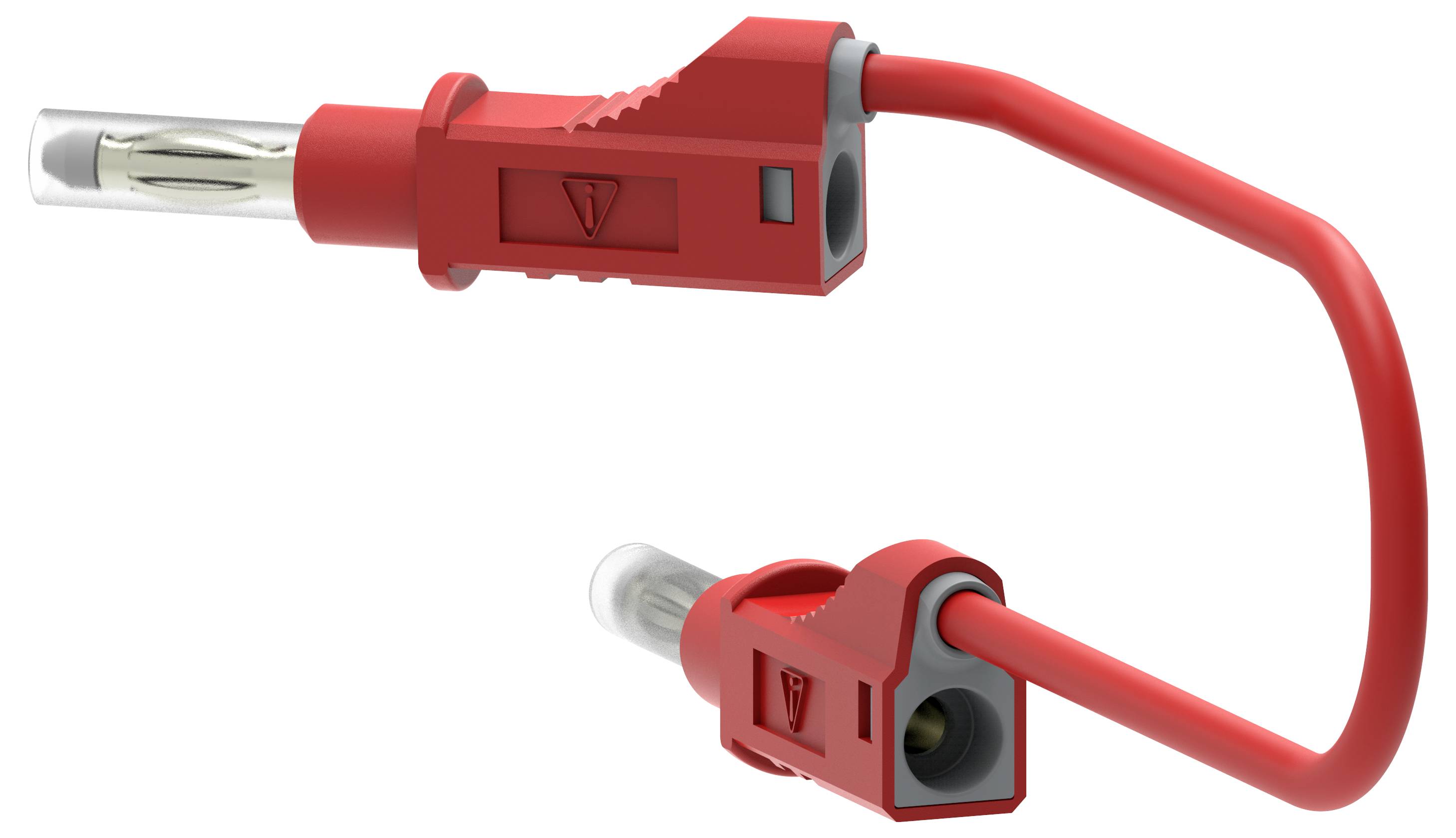 Electro PJP 2210/600V-CD1-50R Messleitung Bananenstecker 4 mm 50 cm Rot 1 St.