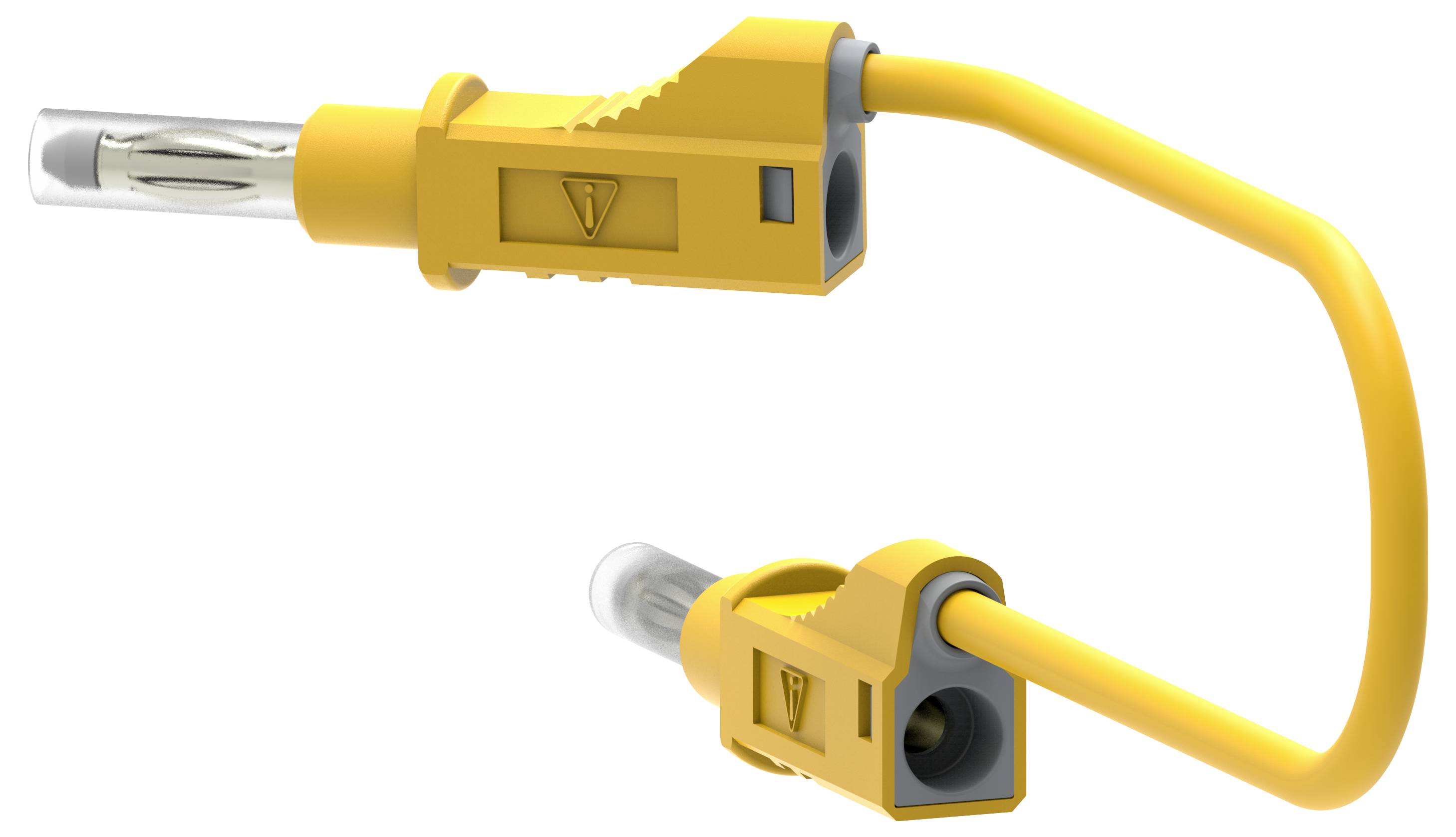 Electro PJP 2211/600V-CD1-100J Messleitung Bananenstecker 100cm Gelb 1St.
