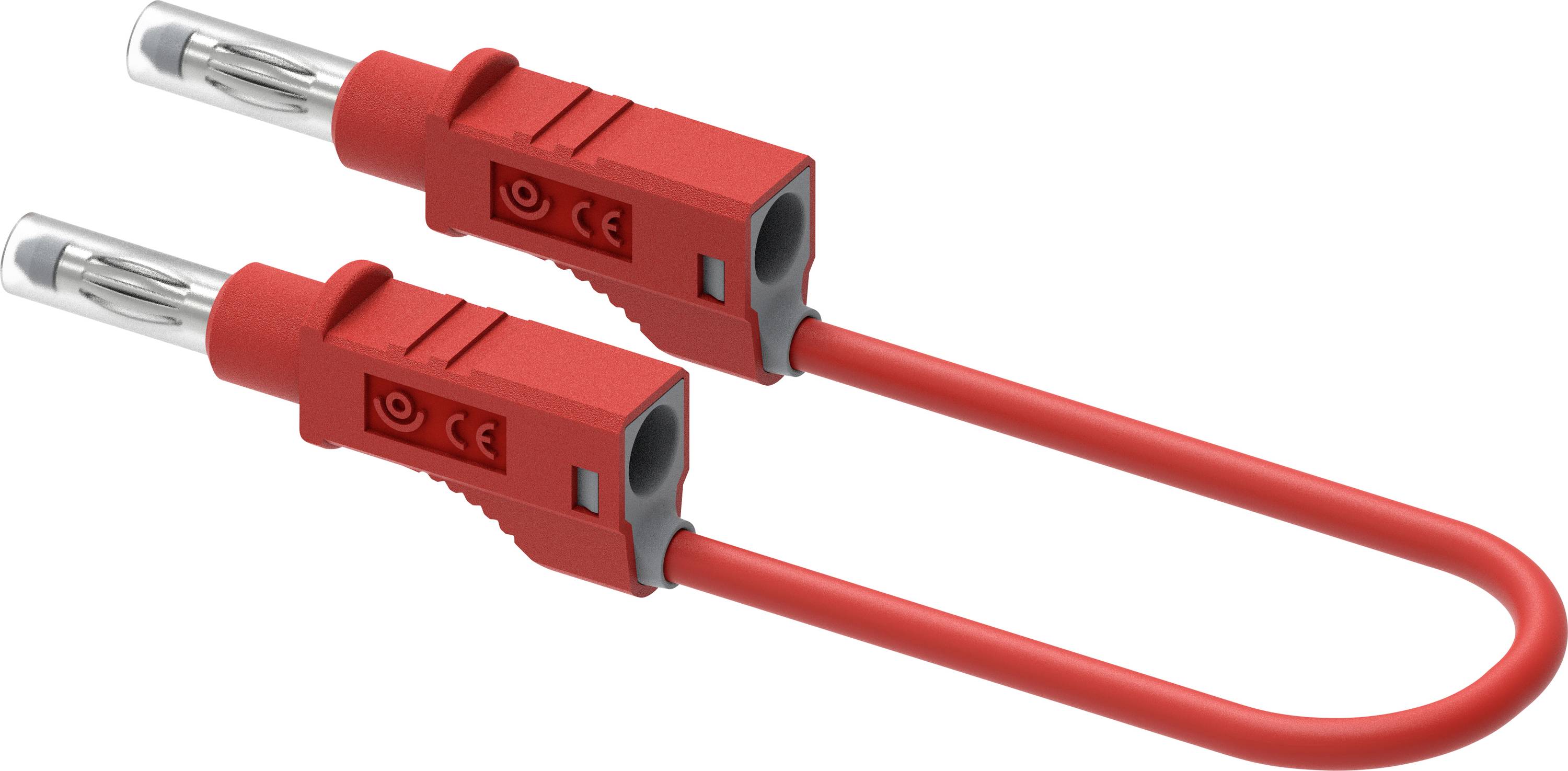 Electro PJP 2214/600V-CD1-25R Messleitung Steckanschluss 4 mm 25 cm Rot 1 St.