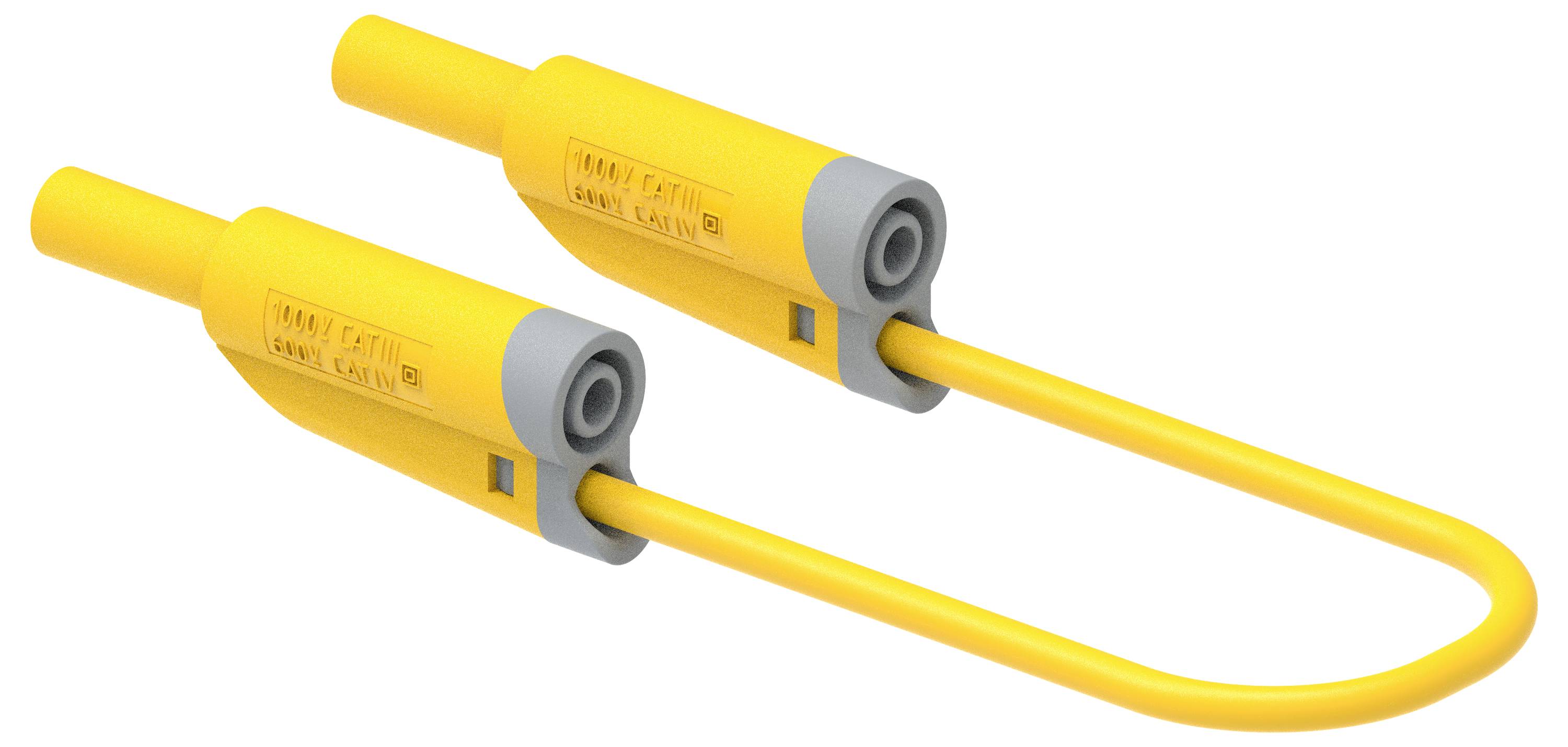 Electro PJP 2712-IEC-CD1-50J Messleitung Bananenstecker 50cm Gelb 1St.