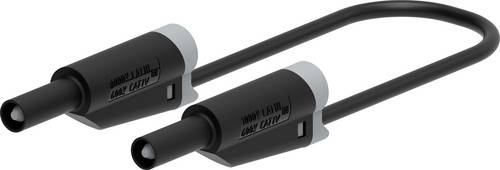 Electro PJP 2714-IEC-CD1-25N Messleitung Steckanschluss 4 mm, Bananenstecker 25 cm Schwarz 1 St.