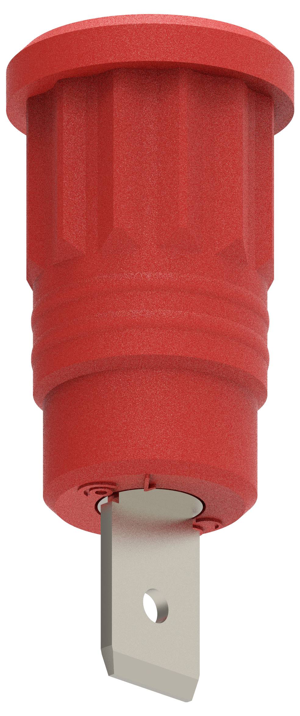 Electro PJP 3286-CD1-R Sicherheits-Einpressbuchse Rot