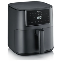 Severin FR 2462 Heißluft-Fritteuse 7l 1700W mit Display, Antihaftbeschichtung Schwarz Severin FR 2462 Heißluft-Fritteuse 7l 1700W mit Display, Antihaftbeschichtung Schwarz