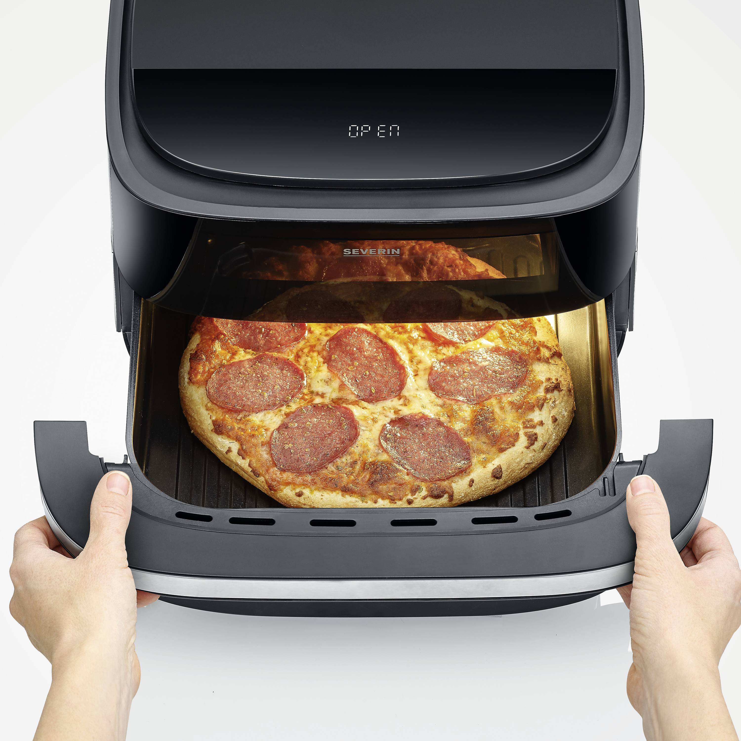 Severin FR 2464 Heißluft-Fritteuse 4l 2100W Timerfunktion Schwarz