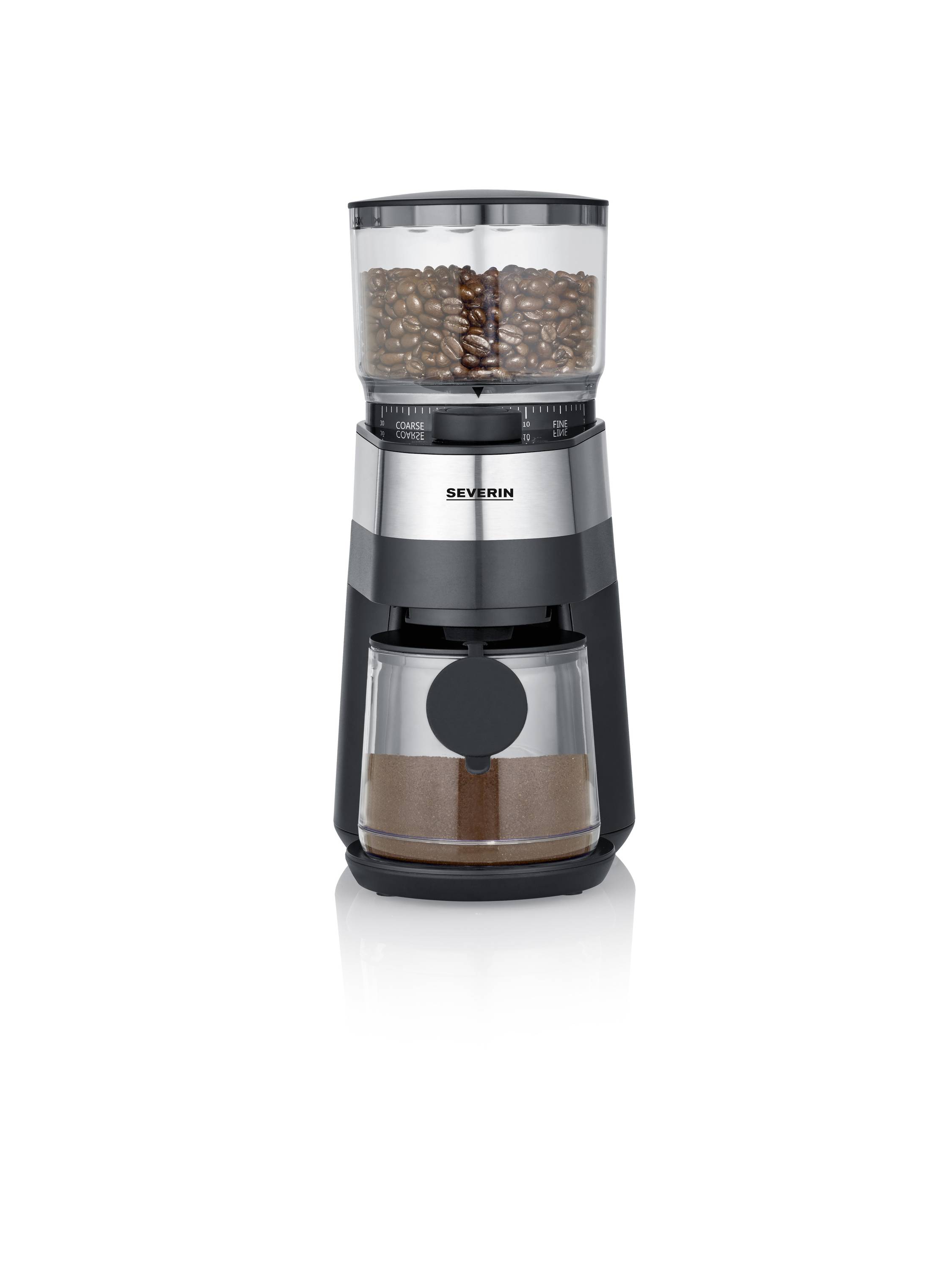 Severin KM 3880 Kaffeemühle Schwarz, Edelstahl