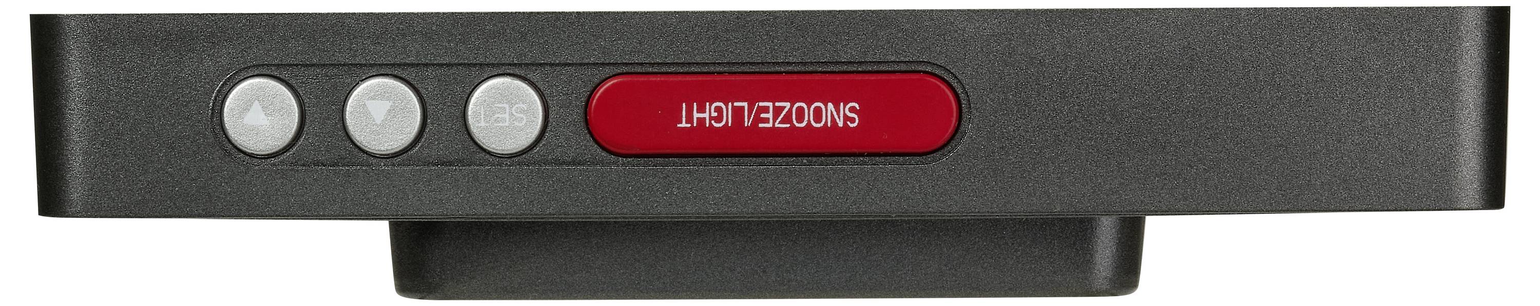 TFA Dostmann 60.2563.10 Funk Wecker Anthrazit Alarmzeiten 2