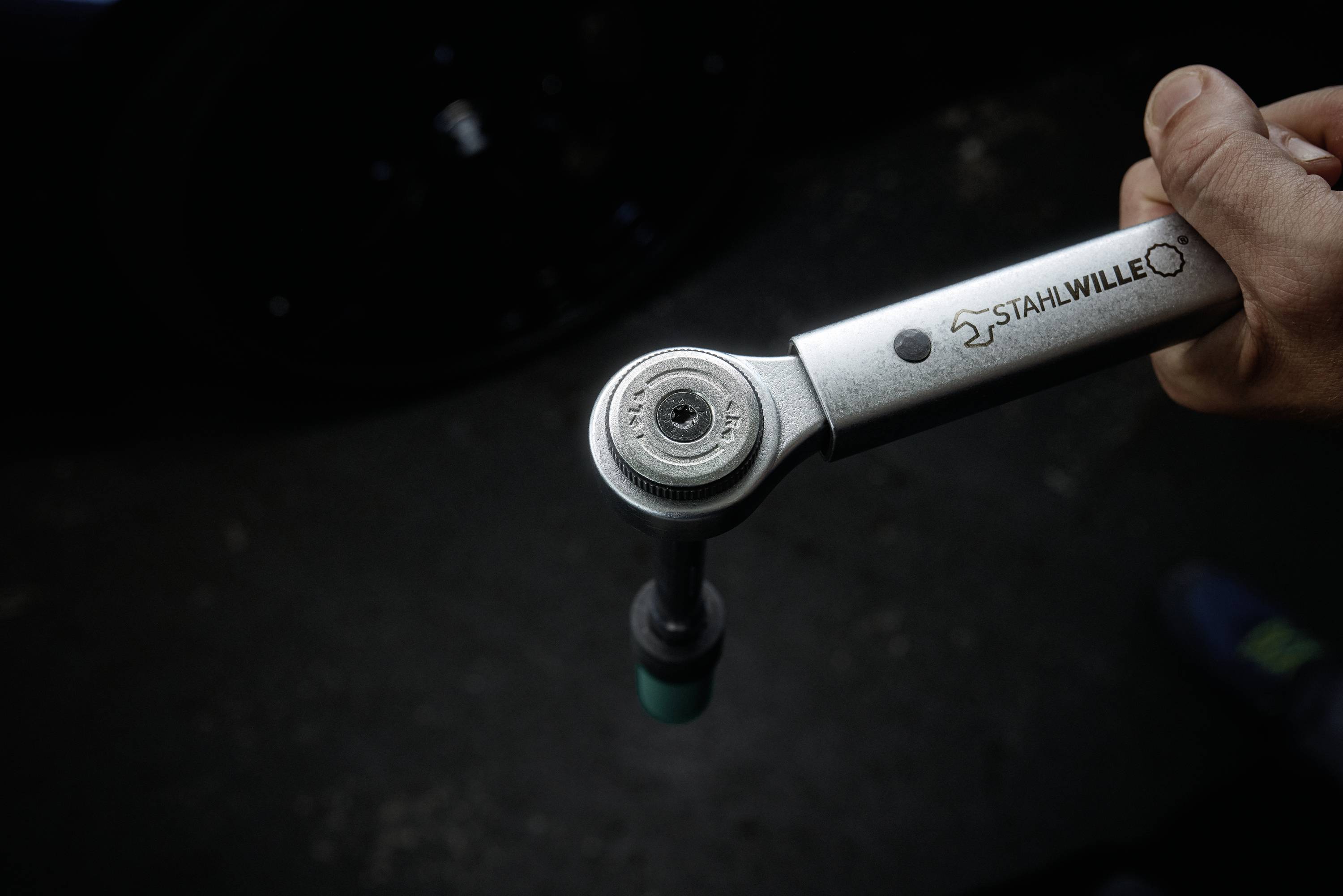 Stahlwille 750NR/200 50021004 Drehmomentschlüssel für Aufsteckwerkzeuge, mit Knarre 1/2" (12.5 mm) 40 - 200 Nm