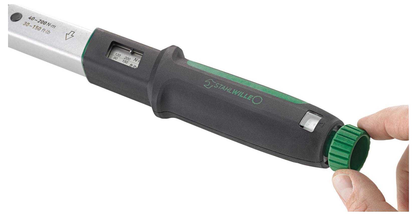 Stahlwille 750NR/200 50021004 Drehmomentschlüssel für Aufsteckwerkzeuge, mit Knarre 1/2" (12.5 mm) 40 - 200 Nm