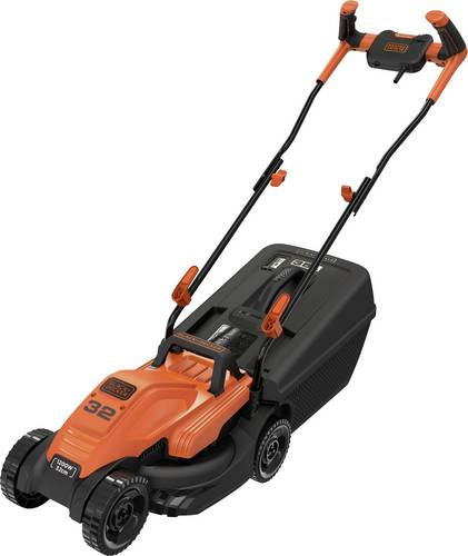 Black & Decker Elektro Rasenmäher mit Schnitthöhenverstellung 1200W Schnittbreite