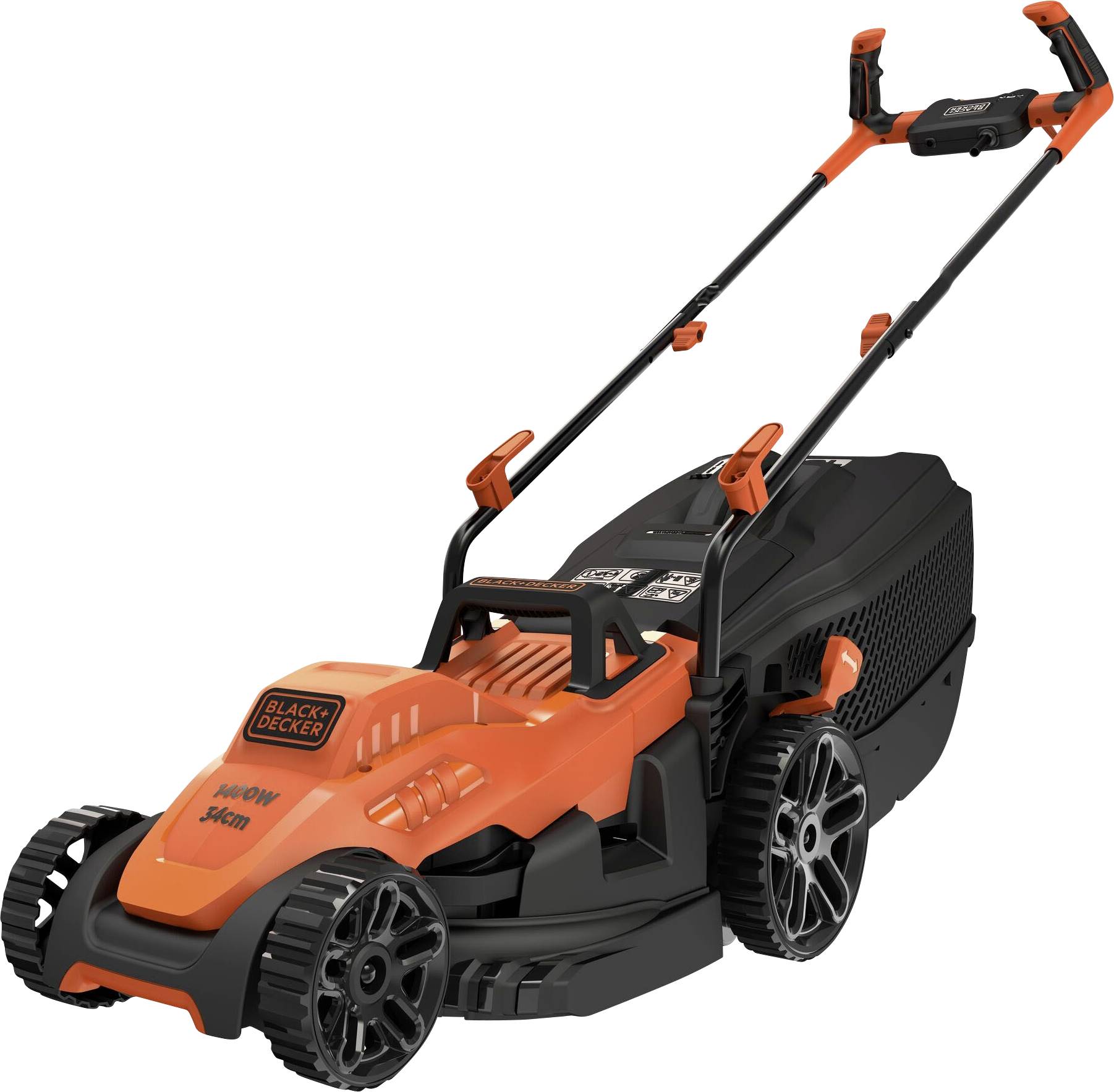Black & Decker Elektro Rasenmäher mit Schnitthöhenverstellung 1400 W Schnittbreite (max.) 34 cm