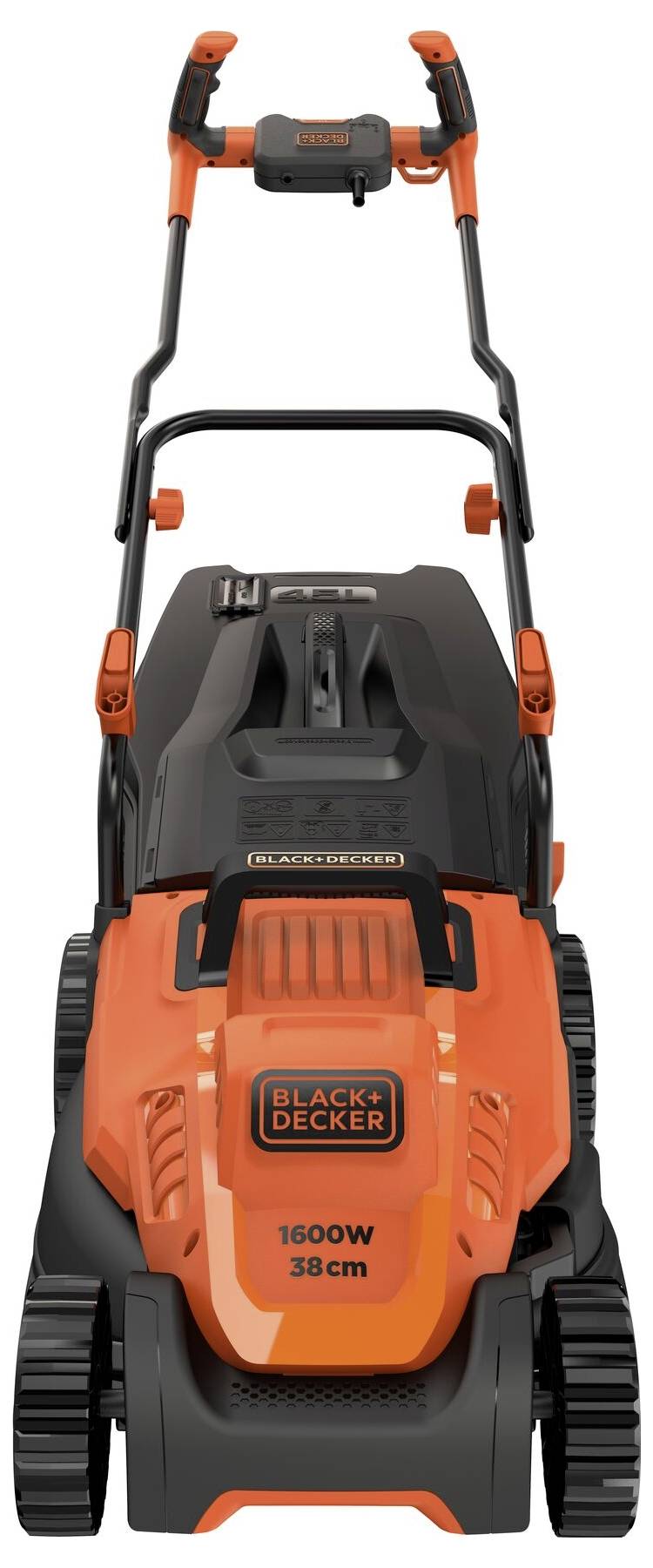 Black & Decker Elektro Rasenmäher mit Schnitthöhenverstellung 1600 W Schnittbreite (max.) 38 cm