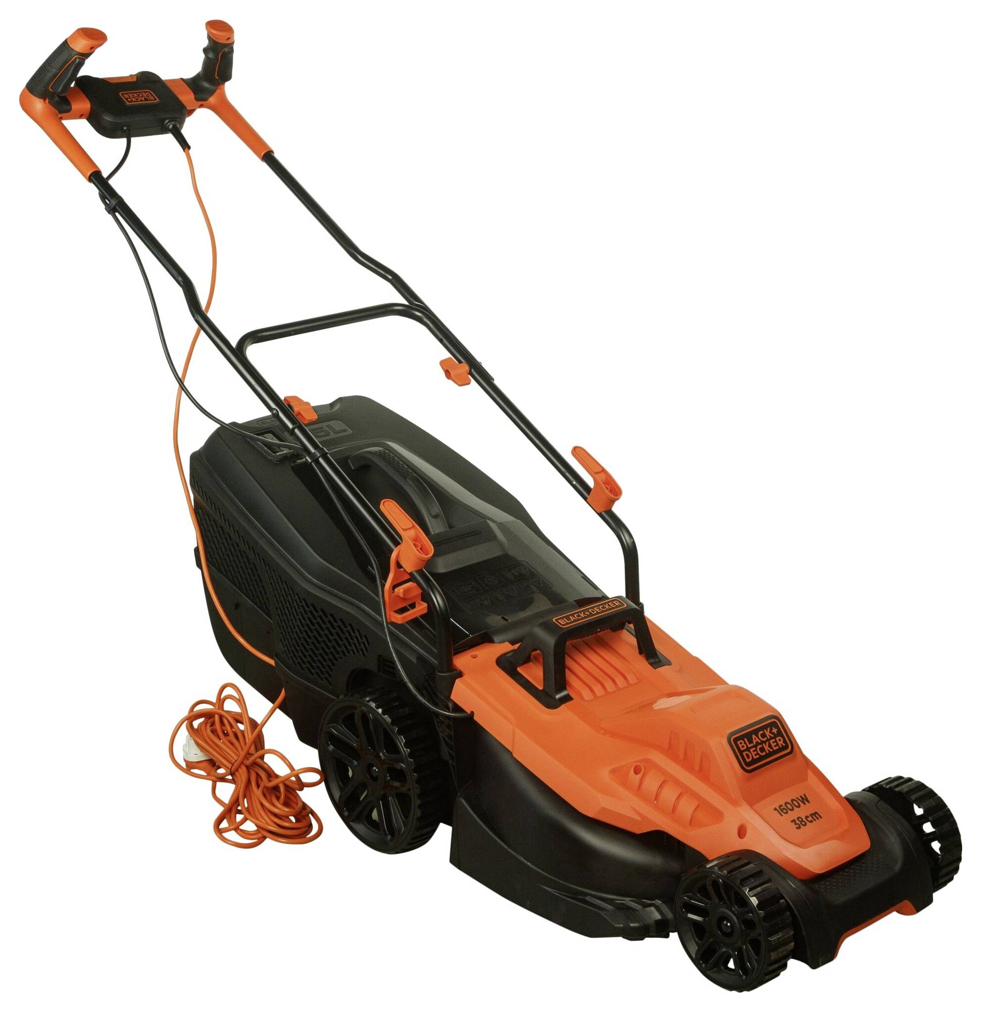 Black & Decker Elektro Rasenmäher mit Schnitthöhenverstellung 1600W Schnittbreite (max.) 38cm