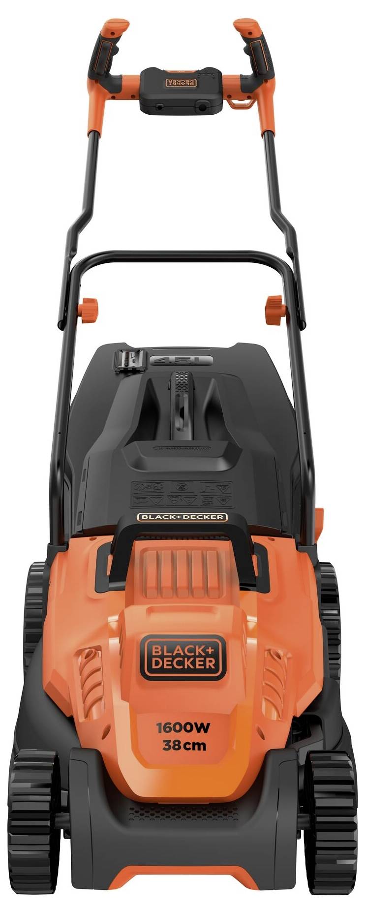 Black & Decker Elektro Rasenmäher mit Schnitthöhenverstellung 1600 W Schnittbreite (max.) 38 cm