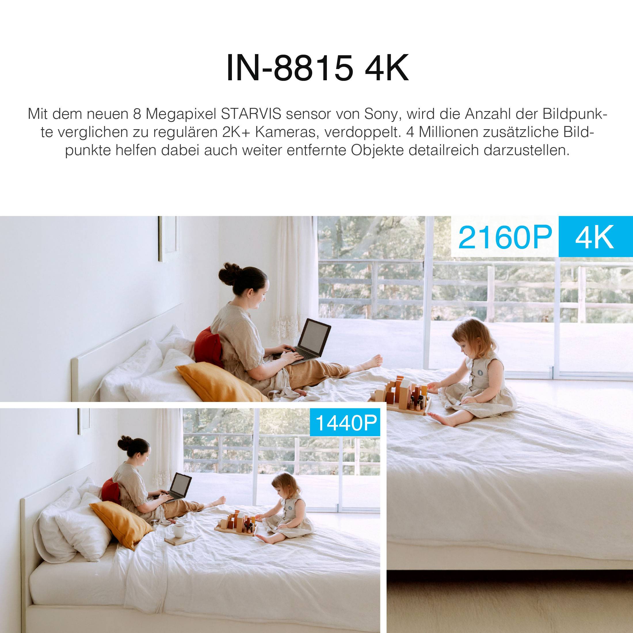 INSTAR IN-8815 4K POE/WLAN schwarz 18005 IP Überwachungskamera