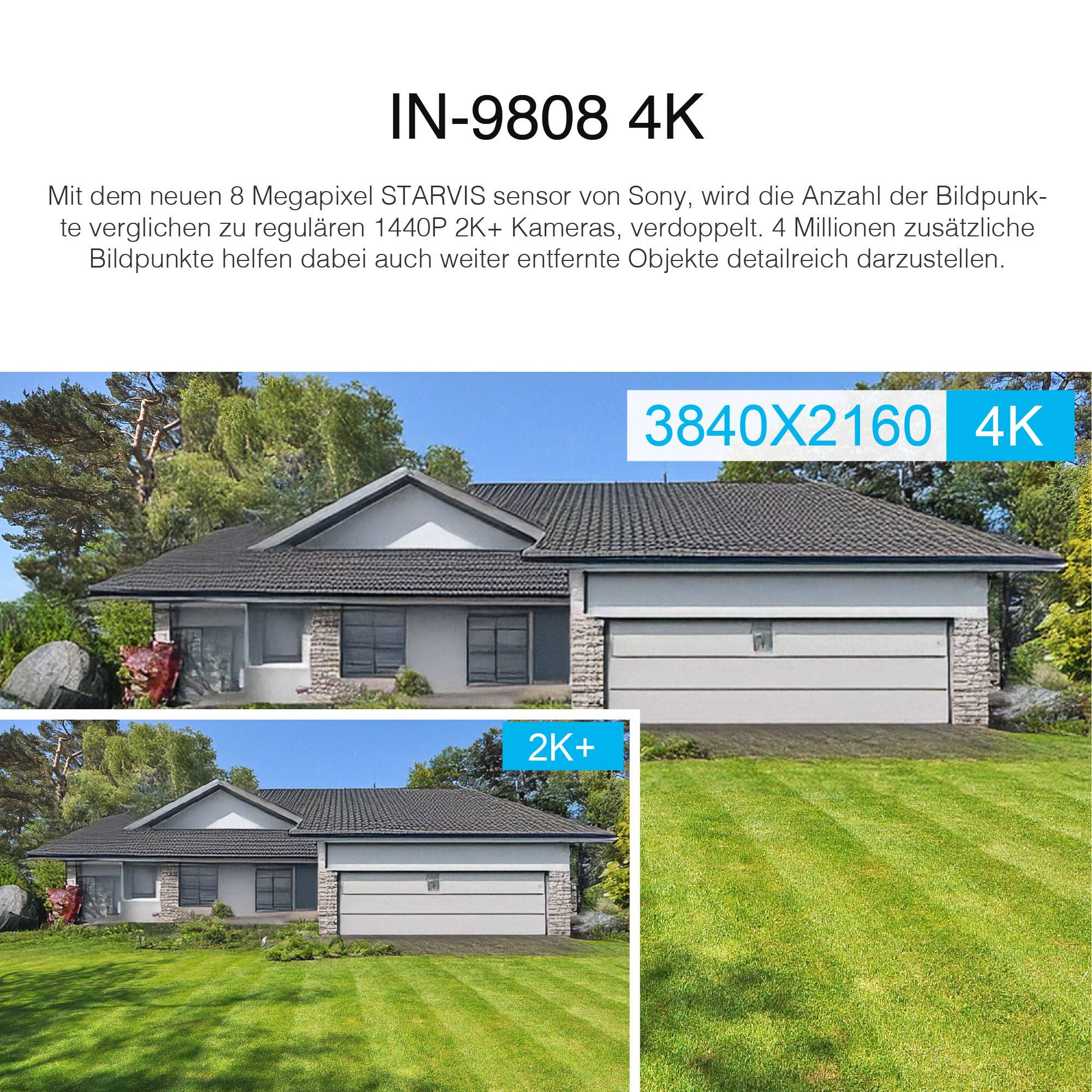 INSTAR INSTAR IN-9808 4K weiß 18002 IP Überwachungskamera