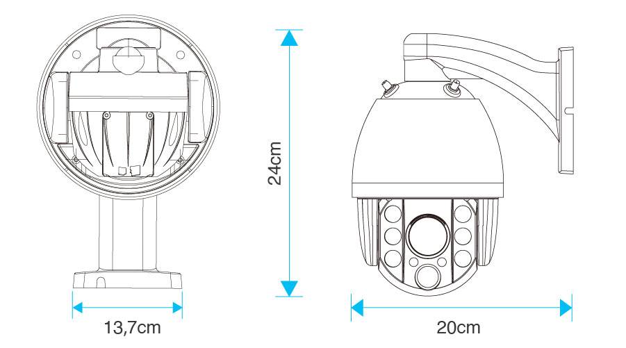 INSTAR IN-9820 4K schwarz 18003 IP Überwachungskamera
