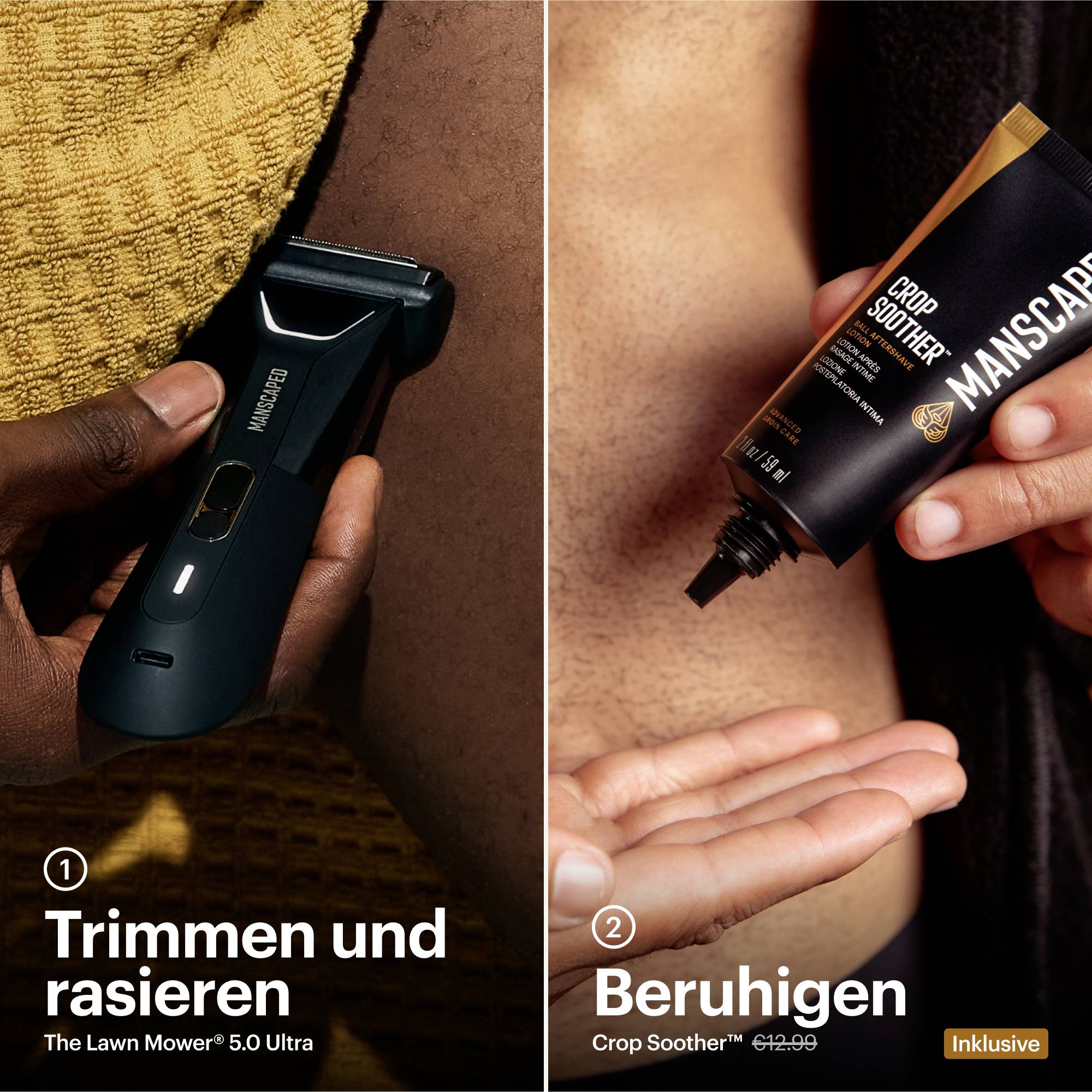 MANSCAPED The Lawn Mower 5.0 Ultra Rasierer, Bartschneider, Haarschneider Schwarz