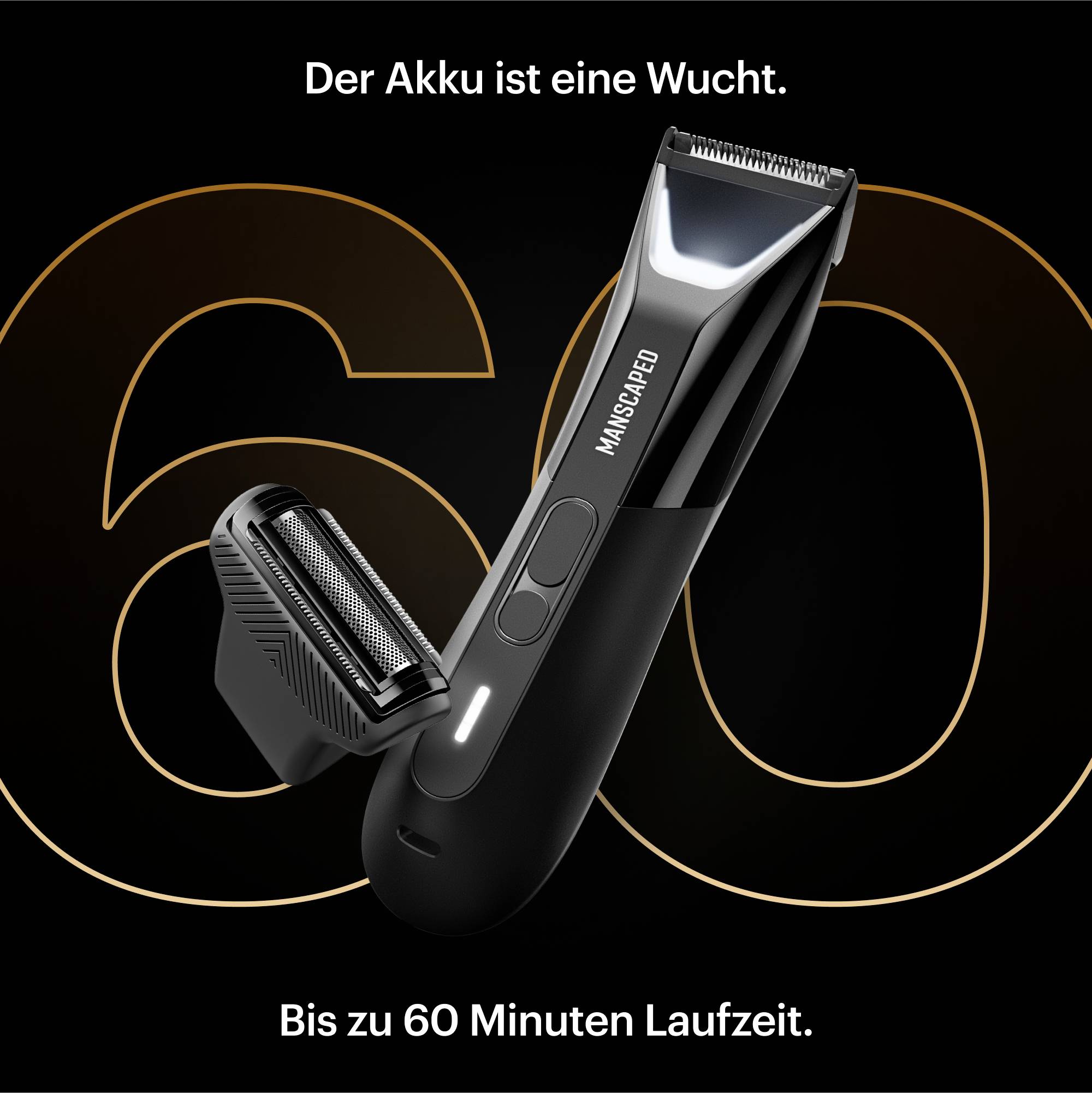 MANSCAPED The Lawn Mower 5.0 Ultra Rasierer, Bartschneider, Haarschneider Schwarz