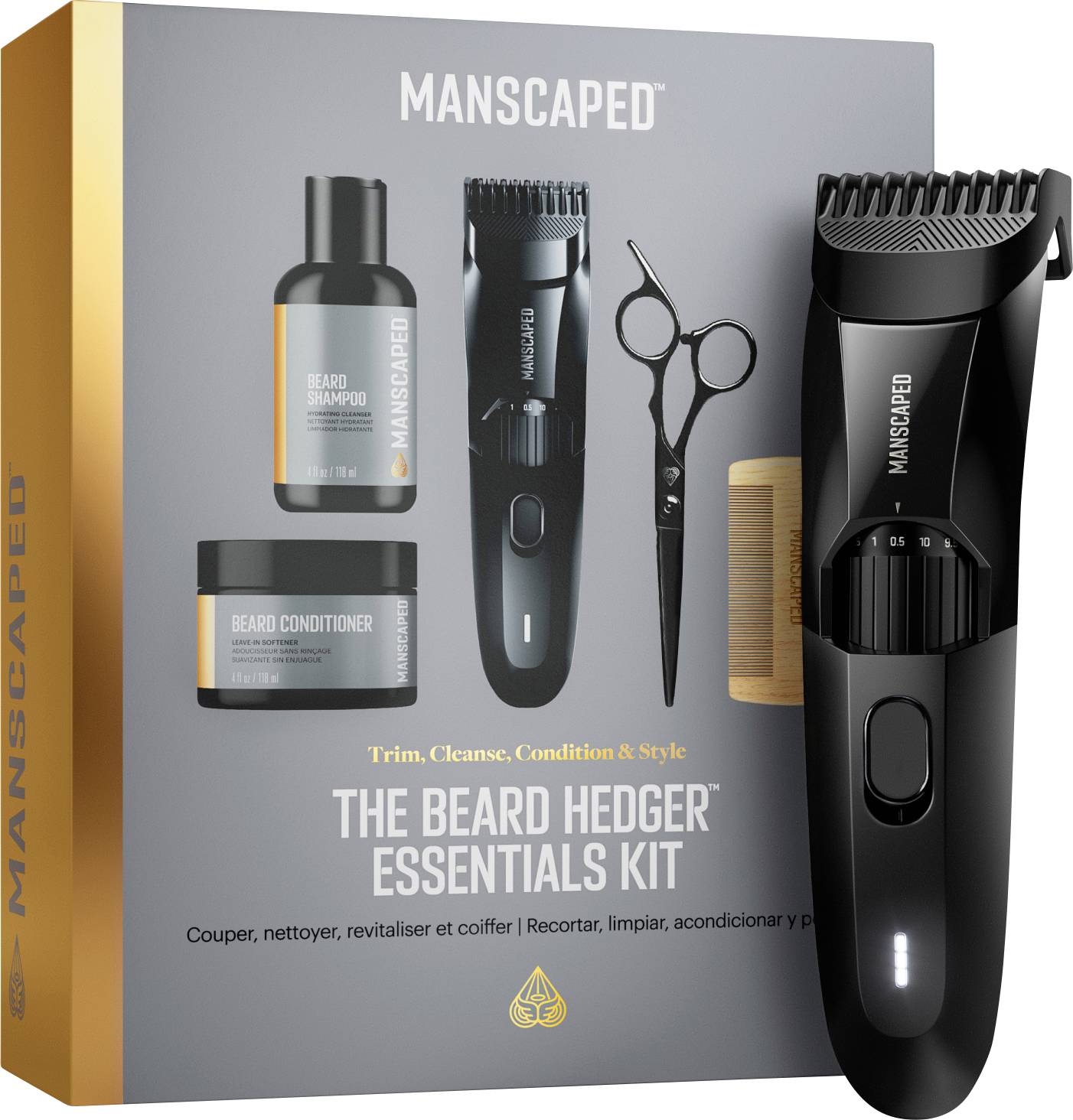 MANSCAPED Beard Hedger Essentials Kit Bartschneider Schwarz