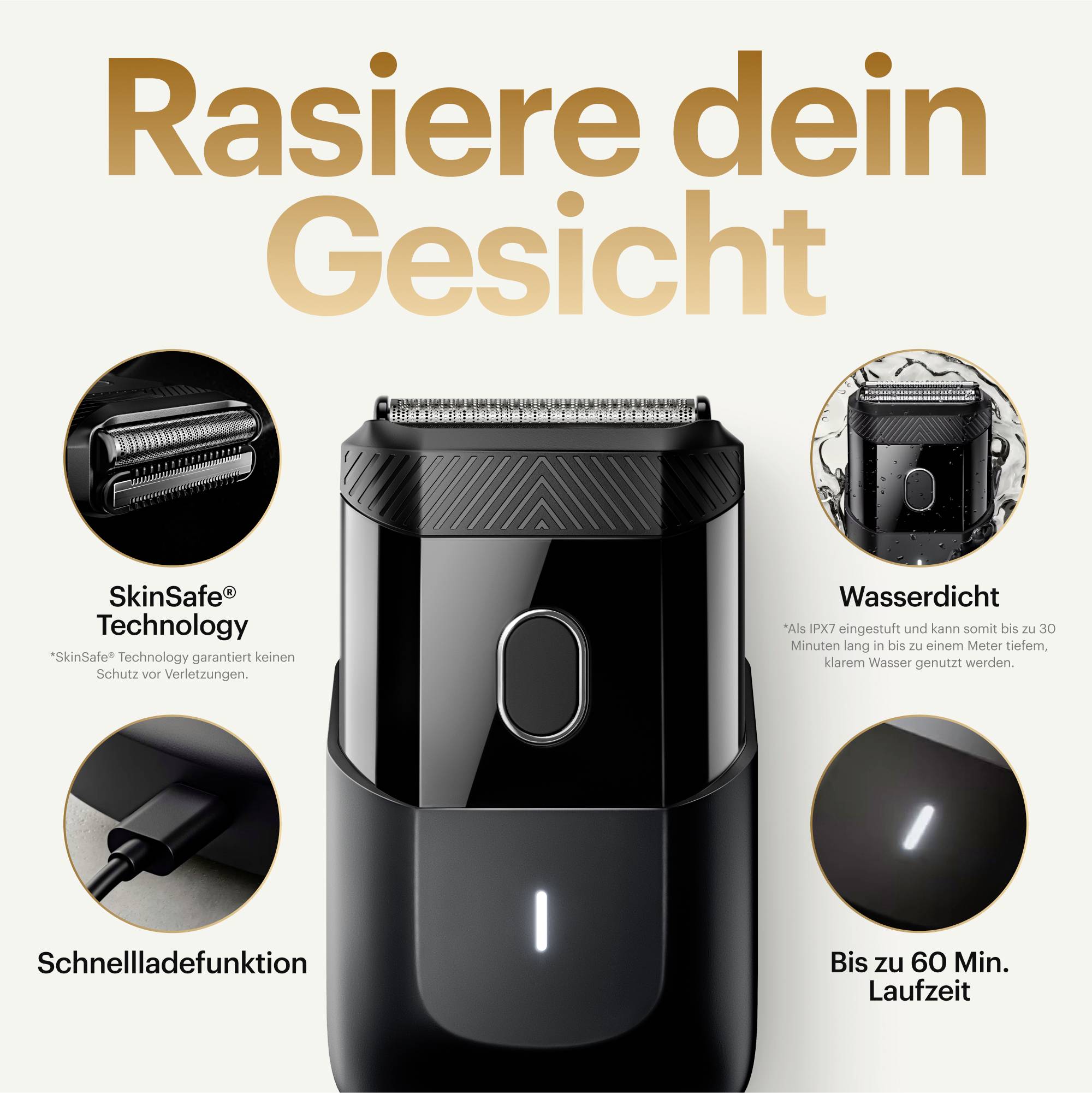 MANSCAPED The Handyman Rasierer Schwarz