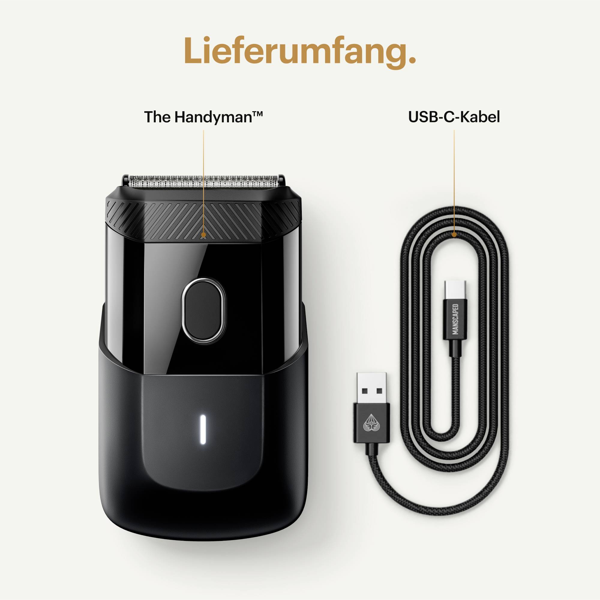 MANSCAPED The Handyman Rasierer Schwarz