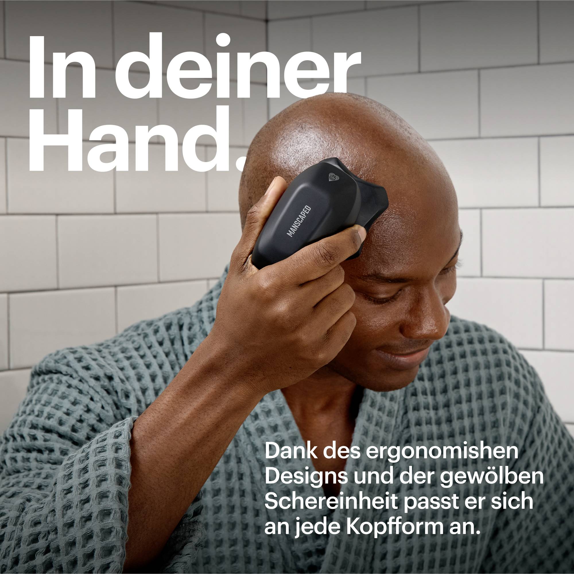 MANSCAPED The Dome Shaver Plus Essentials 75-00249 Rotationsrasierer Schwarz