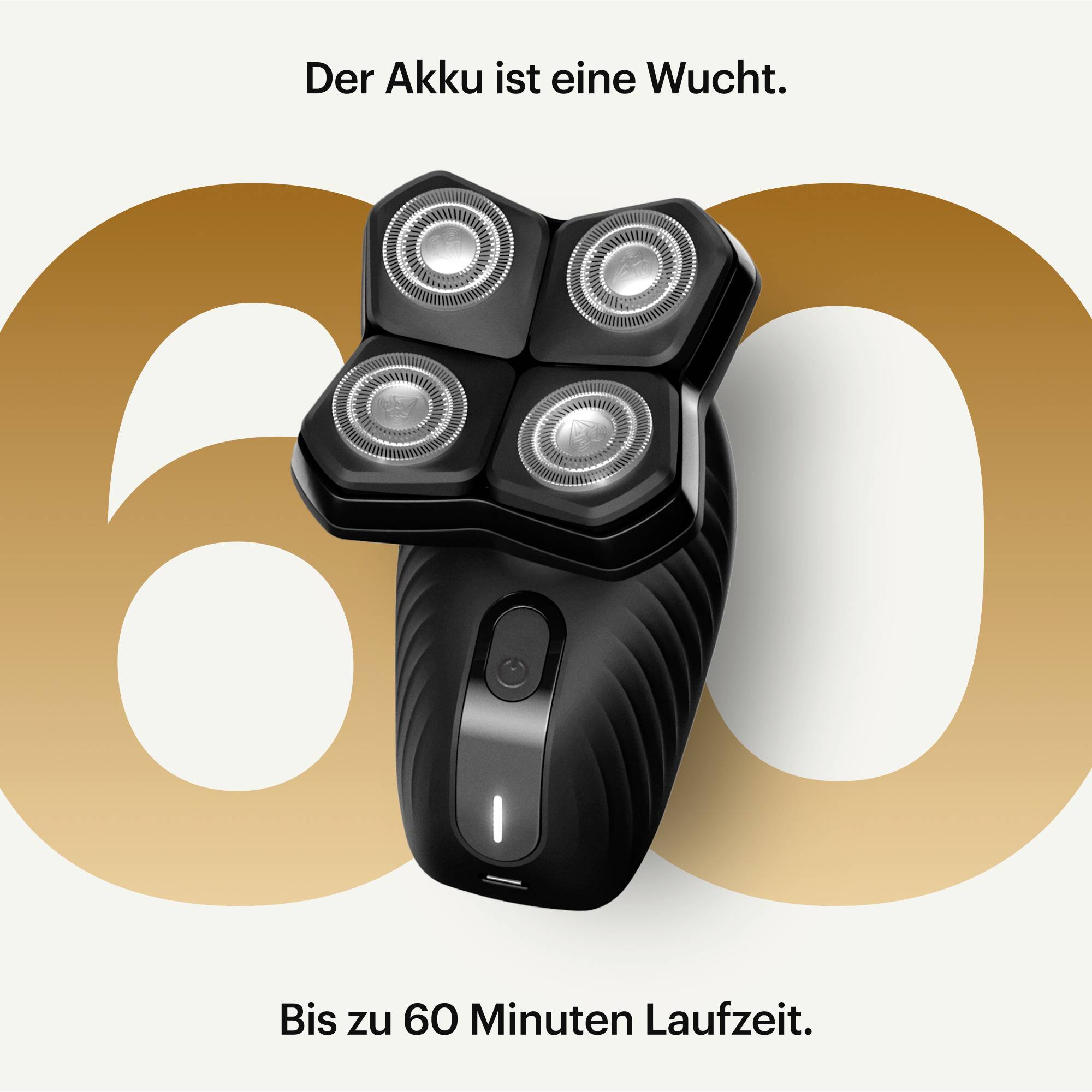 MANSCAPED The Dome Shaver Plus Essentials 75-00249 Rotationsrasierer Schwarz