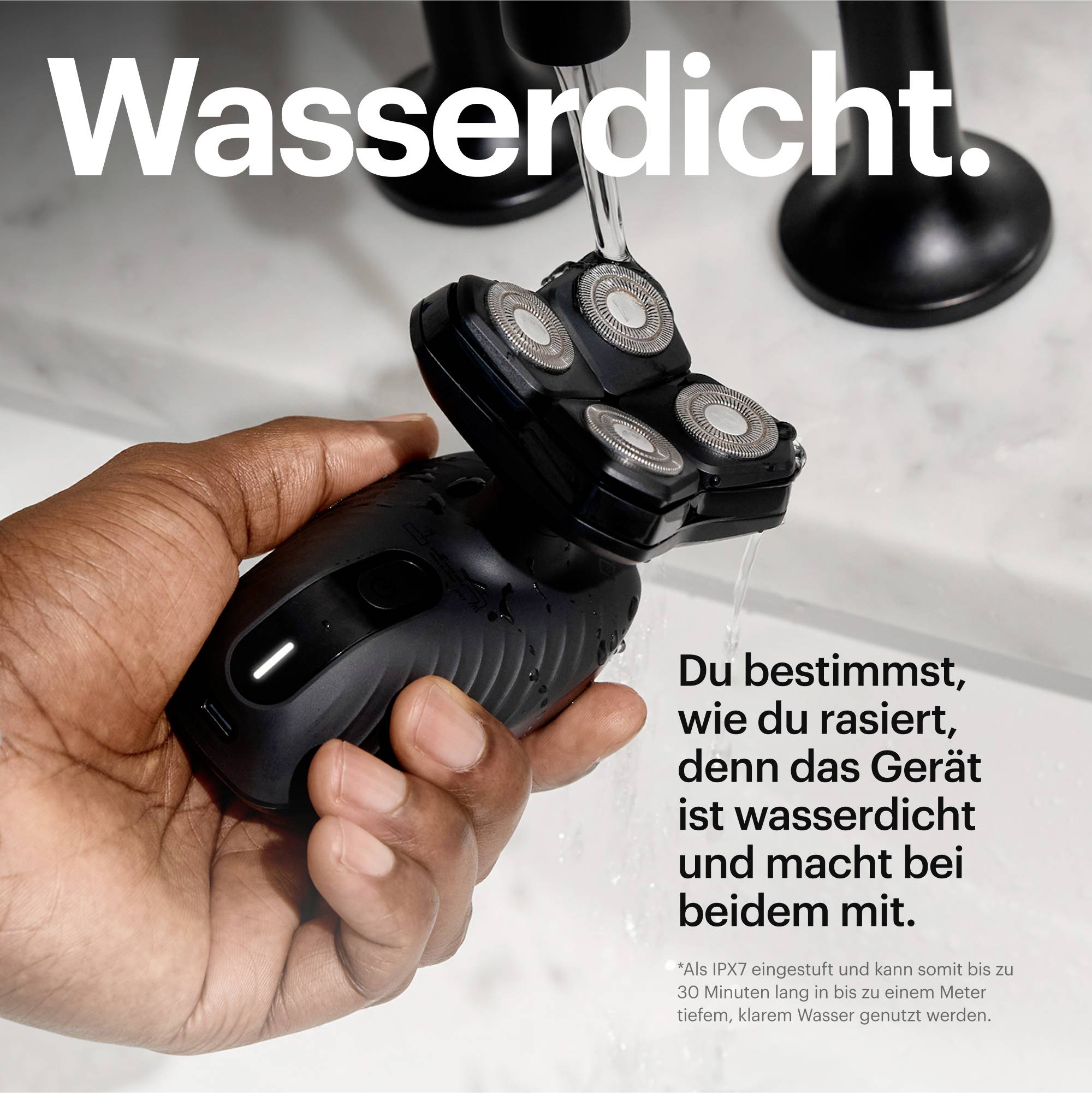 MANSCAPED The Dome Shaver Plus Essentials 75-00249 Rotationsrasierer Schwarz