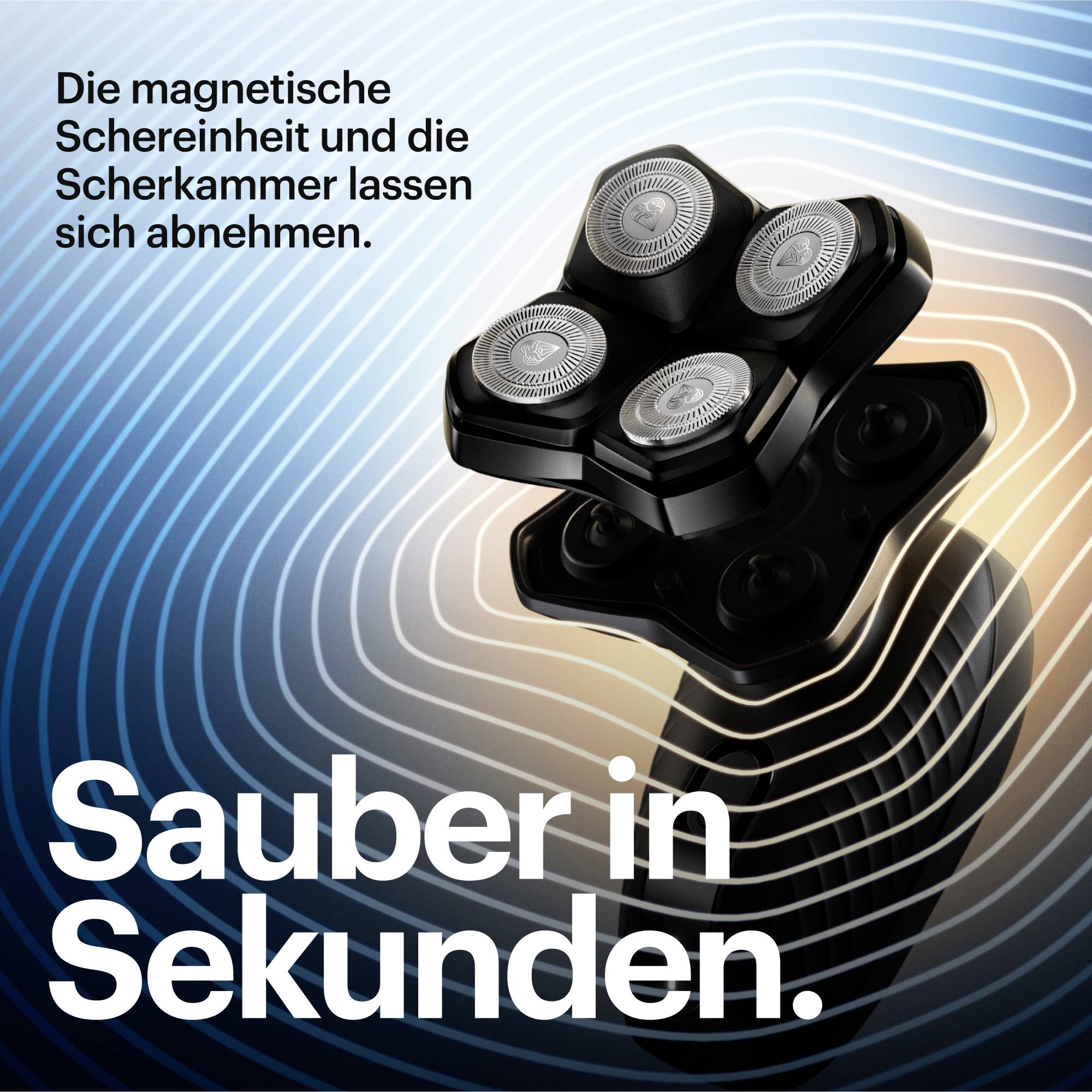 MANSCAPED The Dome Shaver Plus Essentials 75-00249 Rotationsrasierer Schwarz