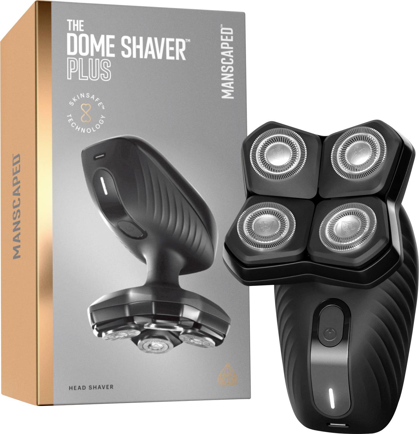 MANSCAPED The Dome Shaver Plus Essentials 75-00249 Rotationsrasierer Schwarz