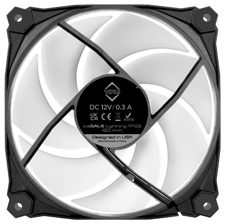 Iceberg Interactive IG12LT-B3A PC-Gehäuse-Lüfter Schwarz