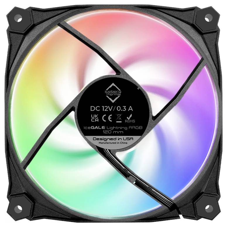 Iceberg Interactive IG12LT-B3A PC-Gehäuse-Lüfter Schwarz