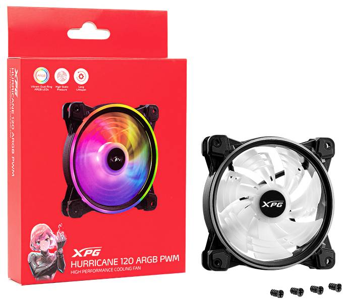 ADATA HURRICANE 120 PC-Gehäuse-Lüfter Schwarz